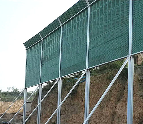 施工工地碎石生产现场降声屏